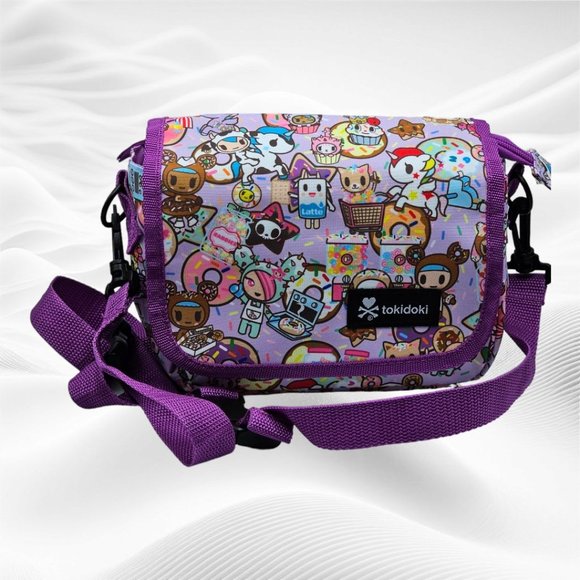 tokidoki Handbags - TOKIDOKI Sweetshop Donutella Purple Waist Pack / Cross Body Purse EUC